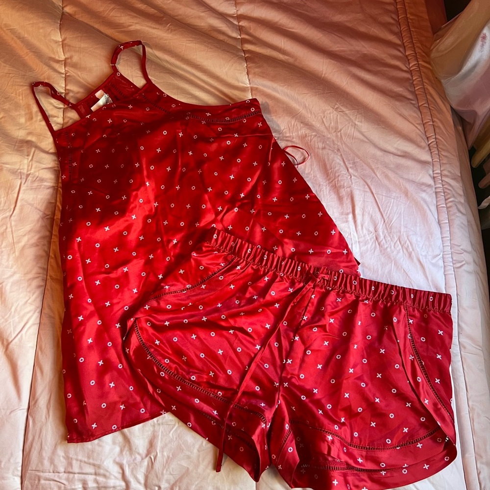 Gilligan & O'Malley Red Women's Pajama Set